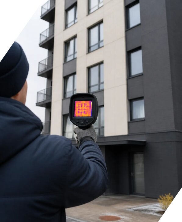 Тепловизионное обследование зданий в Сланцах от 5166 р. | ЭкспертизаРоссия